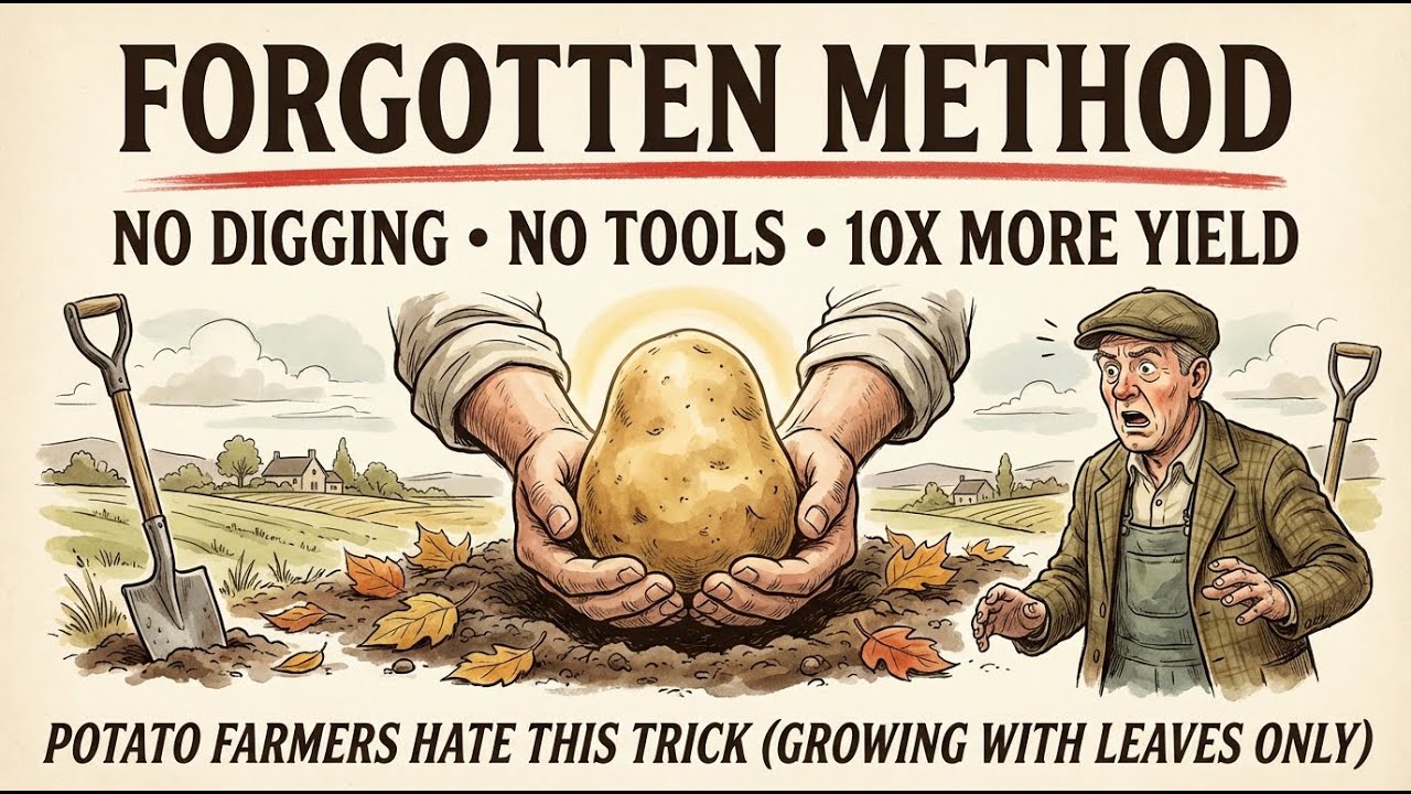 Potato Farmers HATE This Trick (Growing Potatoes Using Only Leaves)