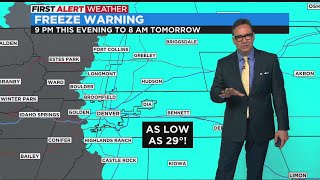 Freeze Warning Again With Showers And Storms Possible Into Next Week