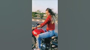 Bullet Whatsapp😵Status Girl Riding Bullet😍Bullet Lovers #shorts