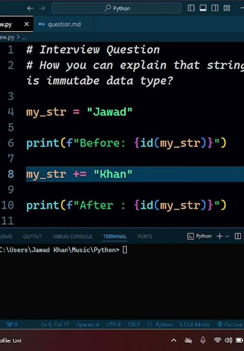 Python String Immutability Explained | Strings in Python | Python for ...
