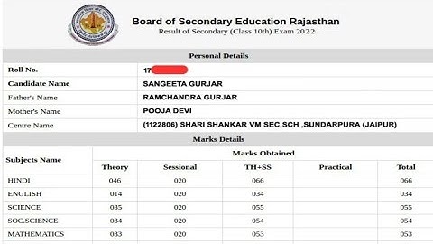 Rajasthan Board Class 10th Result 2022 Out How to Check | RBSE 10th Result Kaise Dekhe Mobile se
