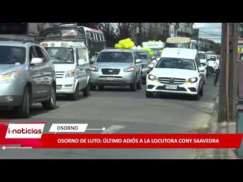 Este lunes dieron el último adiós a la reconocida locutora, Cony Saavedra, en Osorno