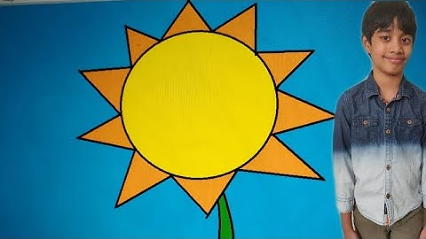 Sunflower in Ms Paint ☀️
