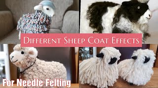 Without Buying Actual Sheep Locks | Needle Felting Animals | Tips And Tricks For Needle Felting
