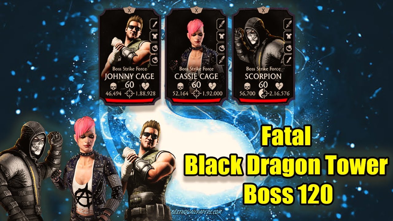 Fatal Black Dragon Tower Boss 120 MK Mobile 2024
