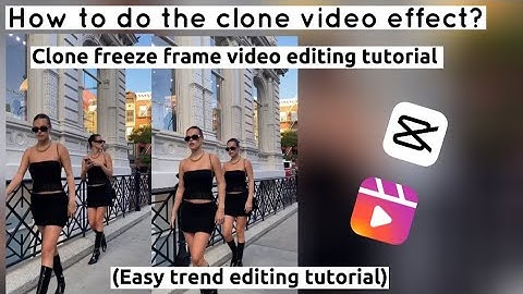 How to make clone video in Capcut | Clone freeze frame effect