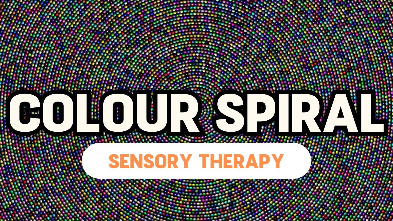 Colour Spiral and Relaxing Music || Autism Sensory Therapy