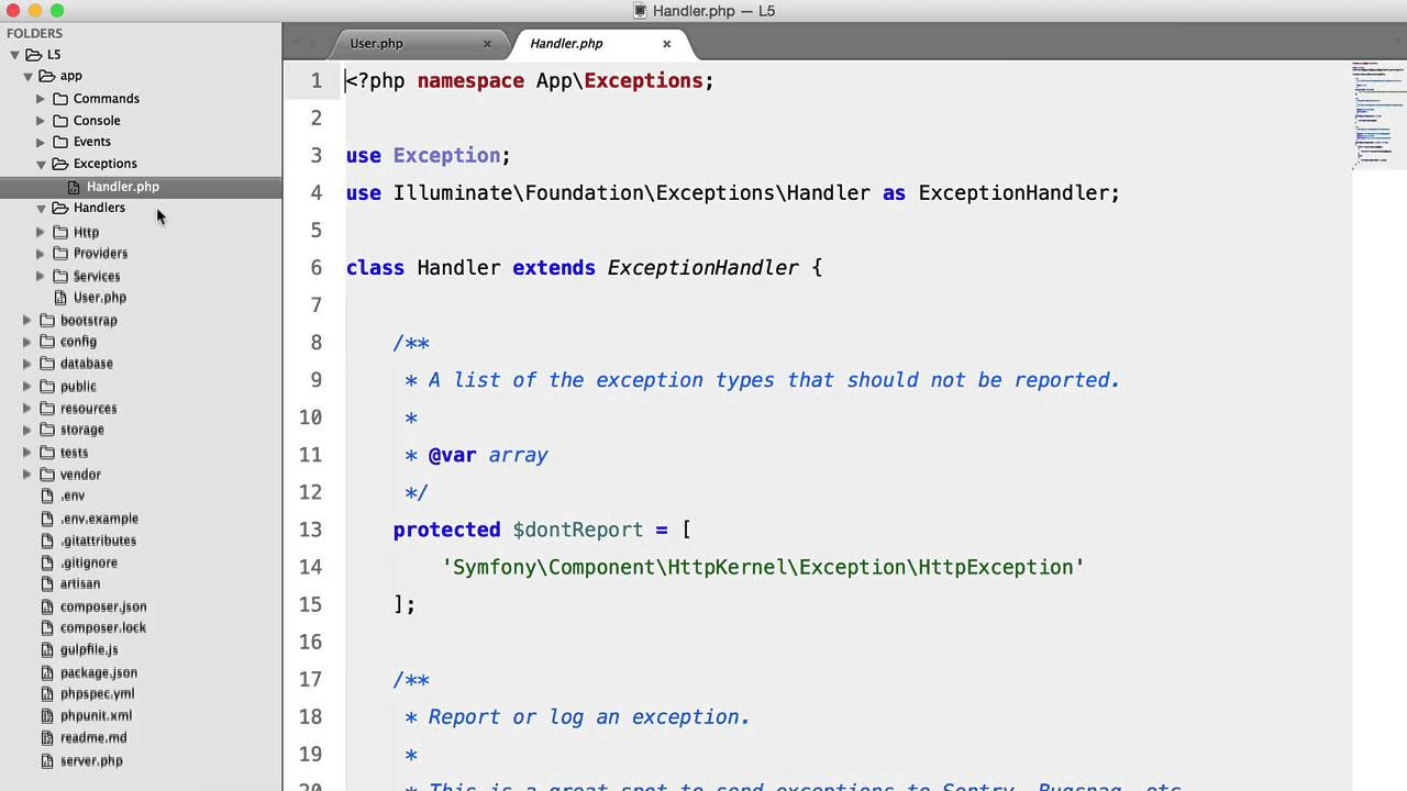 หนังสือ laravel 5  Update New  Laravel 5: What's new?: Directory Structure \u0026 Namespaces (1/5)