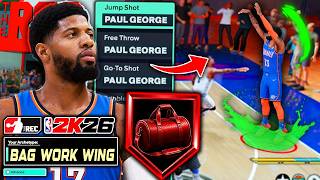 Playing Realistically in Random Rec on 6'9 Paul George Build *ONLY His Signature Moves* NBA 2K26 screenshot 1