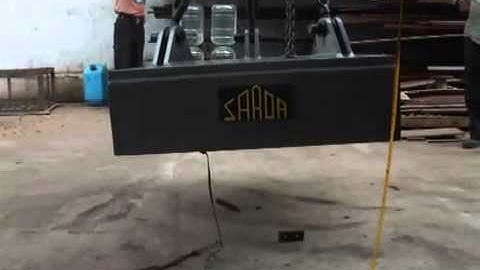 Magnetic power testing of a Permanent Magnetic Separator Suitable for Conveyor of 1000 mm width