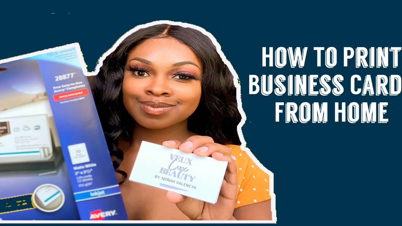 How To Print Business Cards From Home YouTube