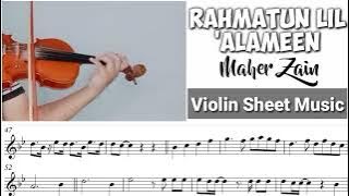 Rahmatun Lil 'Alameen - Maher Zain || Violin Sheet Music