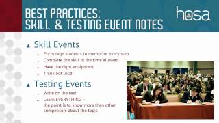 Preparing Members for Success in Competitive Events