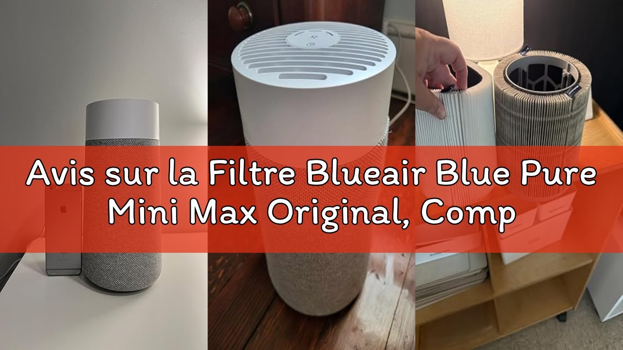 Avis sur la Filtre Blueair Blue Pure Mini Max Original, Compatible avec le Purificateur d'Air Blue P
