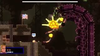 Broforce ps4 - how to defeat massive alien level 13