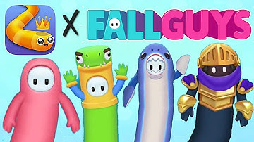 HOW TO UNLOCK ALL 4 Fall Guys in Snake.io event skins | Golden Knight Bean