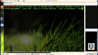 Backdoor attack with armitage(demo)