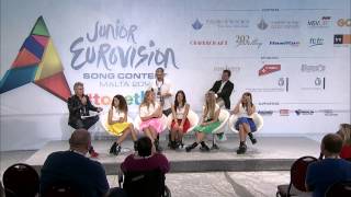 ESCKAZ live in Malta: The Peppermints (San-Marino) press-conference (PBS)