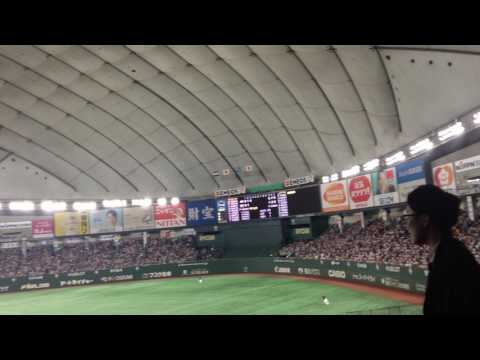 シモンズvs石川　センター前　３回裏　日本代表vsオランダ代表WBC2次ラウンド2017 3 12