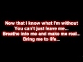 Katherine Jenkins - Bring Me To Life (lyrics)