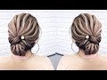 ЛЕГКИЙ ТЕКСТУРНЫЙ ПУЧОК НА РЕЗИНКАХ | НИЗКИЙ ПУЧОК - ЭКСПРЕСС ПРИЧЕСКА | BRIDAL TUTORIAL UPDO