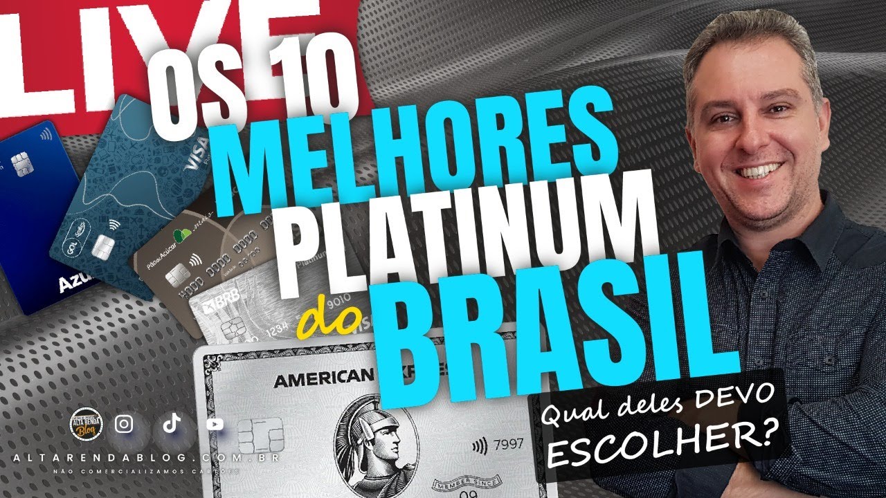 💳LIVE: QUAL MELHOR CARTÃO PLATINUM DO BRASIL? QUAIS OS 10 MAIORES ? NOVIDADE CARTÃO BLACK E PLATINUM