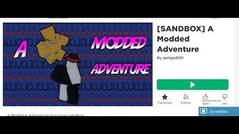 Playing『SANDBOX』A Modded Adventure (ROBLOX)