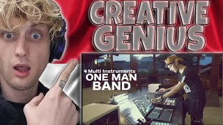 CREATIVE GENIUS!! (U.K Reaction) One Man Band (Multi Instruments) by Alffy Rev