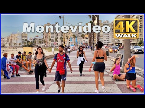 【4K】WALK Rambla MONTEVIDEO Uruguay 4k video UY Travel vlog