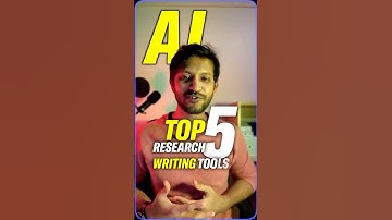 Top 5 AI Tools for Research Writing ✍️#Productivity #techvideo #tech #technews  #writingtips