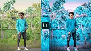 Lightroom new blue tone photo editing tutorial | lightroom background colour change preset screenshot 4