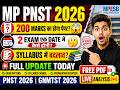 MP PNST 2026 BIG UPDATE 🔥 | 200 Marks Paper? | 2 Exam Same Date? | Syllabus Change | MPESB Latest