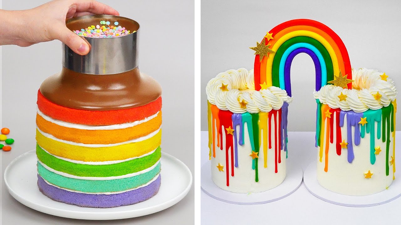 Best Of Cake | Yummy Rainbow Cake Decorating Ideas | WOA Cakes - YouTube