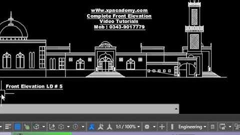 How to Make Front Elevation on AutoCAD | Font elevation