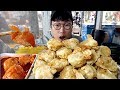 산더미처럼 쌓은 추억의 못난이만두.. 공장에서 직접 먹었습니다 fry Dumpling mukbang 야식이 먹방