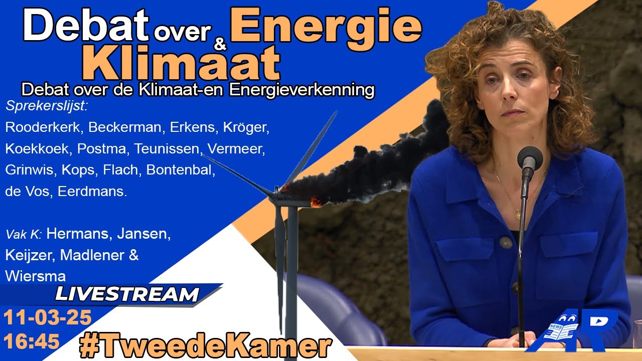 Terugkijken: Debat over Klimaat & Energie - Klimaatdebat Tweede Kamer