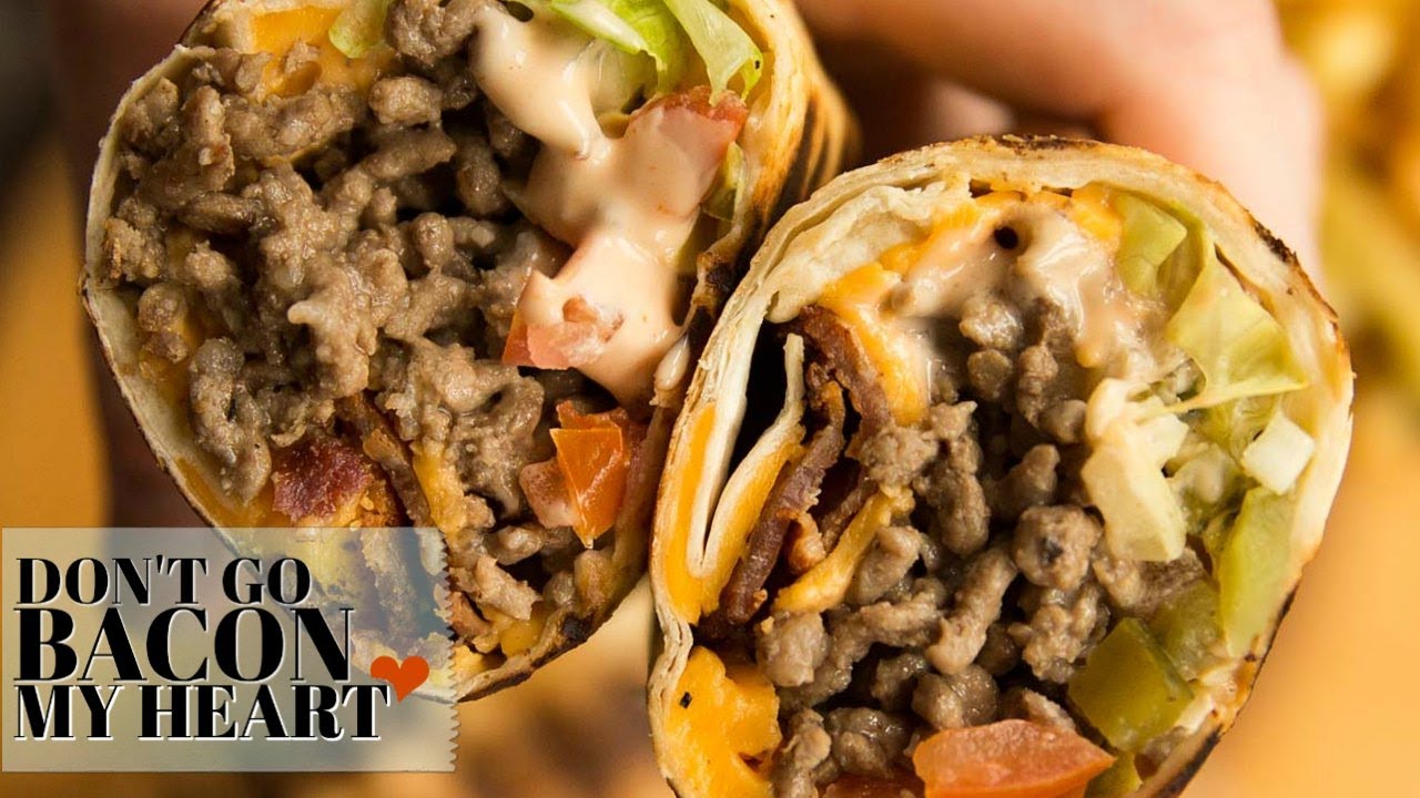 Grilled Cheeseburger Wraps