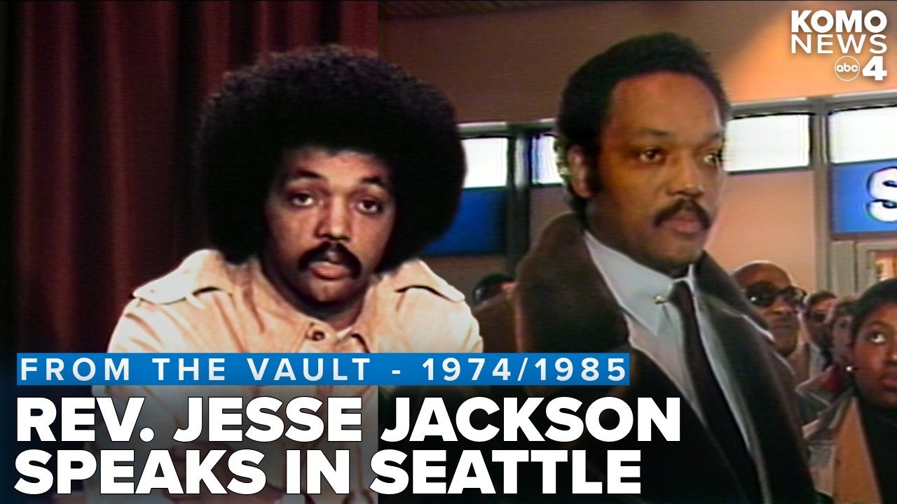 FROM THE ARCHIVES: Rev. Jesse Jackson visits Seattle in 1974 and 1985