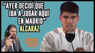 Alcaraz en prensa: 'Ayer decidí que iba a jugar aquí en Madrid' #alcaraz #carlosalcaraz #madrid by BATennis 3,614 views 1 month ago 20 minutes
