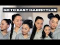 everyday easy hairstyles tutorial (for long and short hair) ft. INHHair