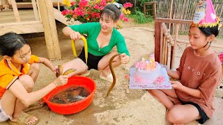 Farm life: Cleaning the pond to catch eels and fish, Organizing a birthday party for my daughter
