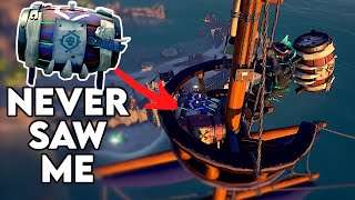 Hiding at Fort of Fortunes with Mega Kegs - Sea of Thieves