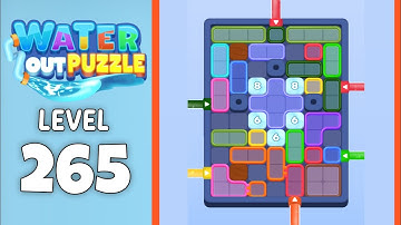 Water Out Puzzle level 265 solution 