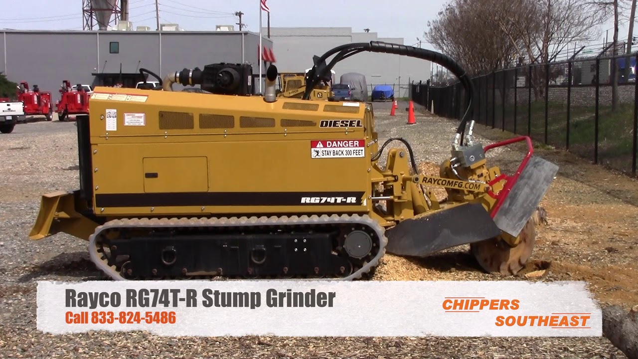 Rayco RG74T-R Stump Grinder - YouTube