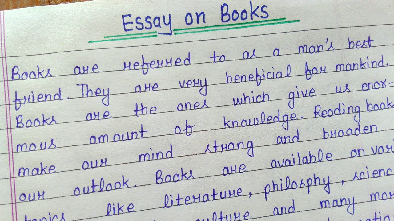 simple essay on books