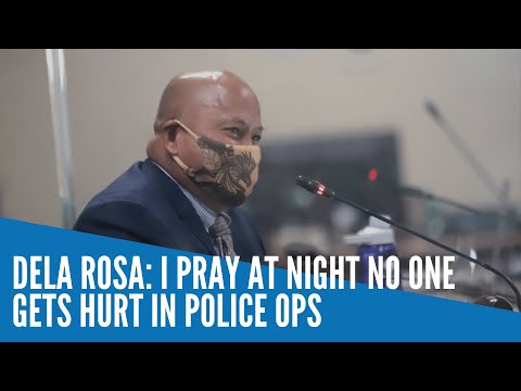 Dela Rosa: I pray at night no one gets hurt in police ops