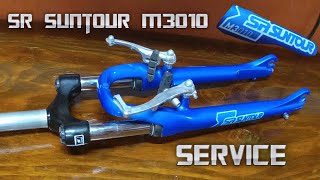 SR Suntour M3010 Fork Service Disassembly and Cleaning