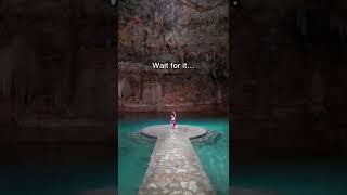 Cenote Suytun - Instagram vs. Reality 🤣 #Mexico #shorts
