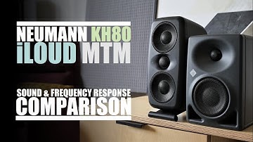 Neumann KH80 DSP  vs  IK Multimedia iLoud MTM  ||  Sound & Frequency Response Comparison