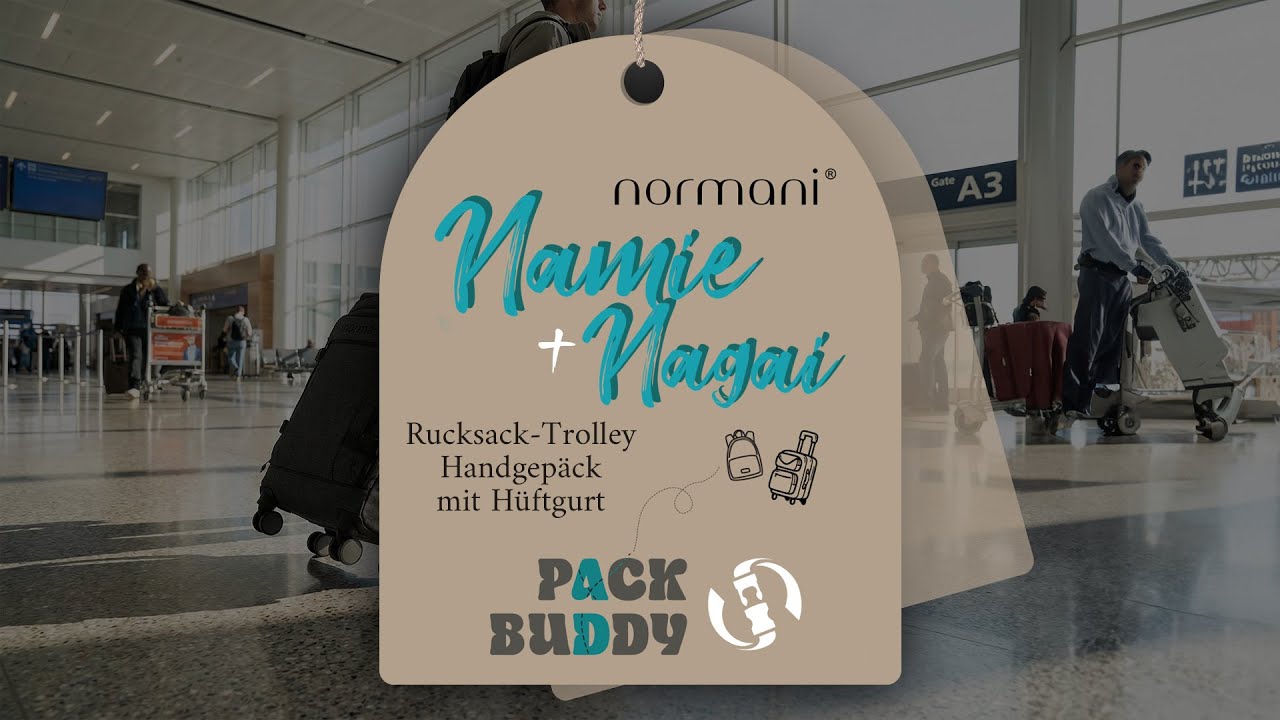 Reisetrolley mit Rucksackfunktion und Hüftgurt 